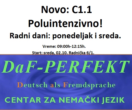 Novo: C1.1 Poluintenzivno!